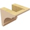 Ekena Millwork 4"W x 4"D x 4"H Wide Hughes Rough Cedar Woodgrain TimberThane Corbel, Primed Tan CORUR04X04X04HUGRCPR - alternate 4